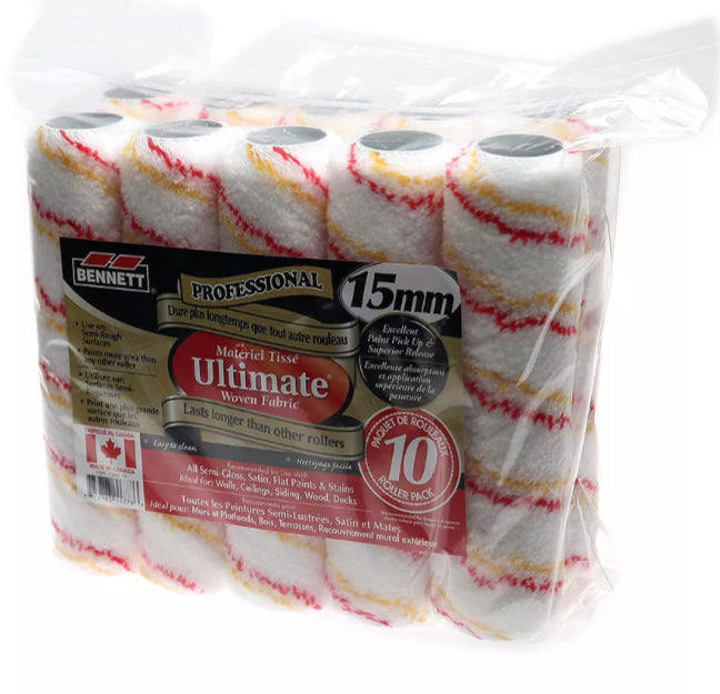 Bennett Micro Pro 15mm Roller 10 Pack