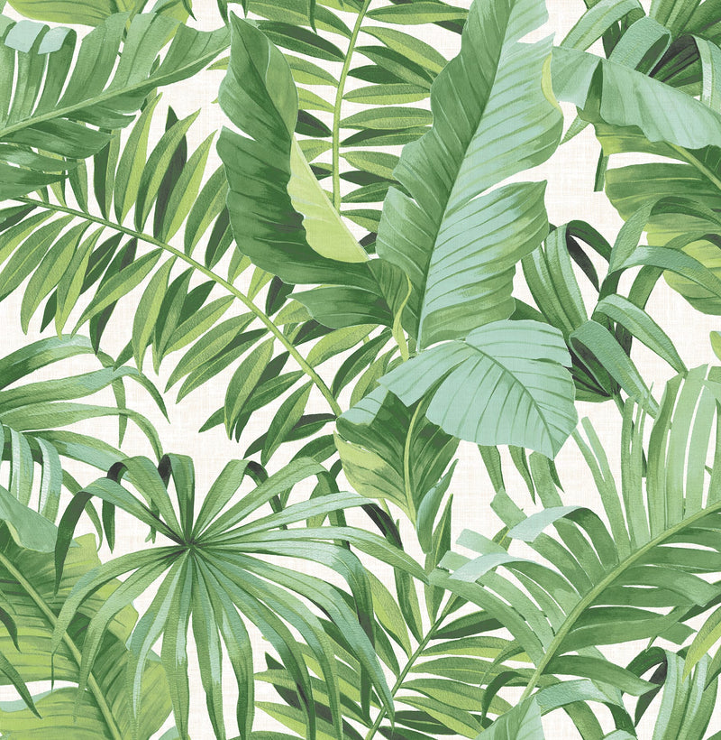 Alfresco Palm Leaves Tropical Wallpaper